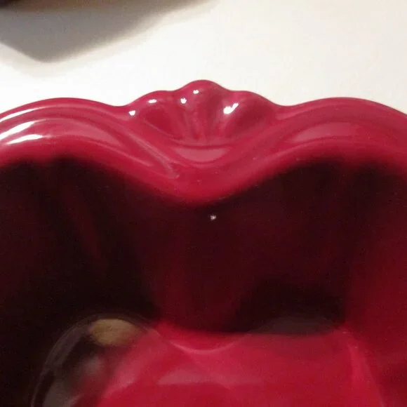 Princess House Pavillion Berry Heart Ramekins (2) Bowls EUC - Picture 3 of 5